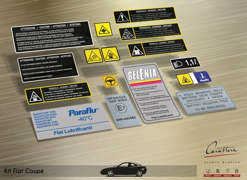 Kit adesivi fiat - adesivi,