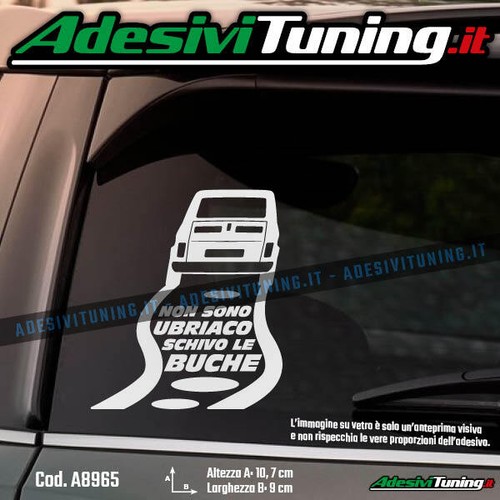 Adesivo fiat 126 non sono - adesivo,