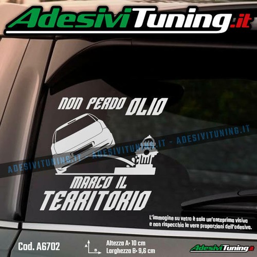 Adesivo fiat grande punto - punto, non