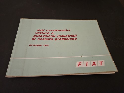 Fiat 1968 opuscolo - fiat,