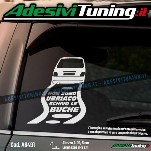 Adesivo fiat uno non - fiat,