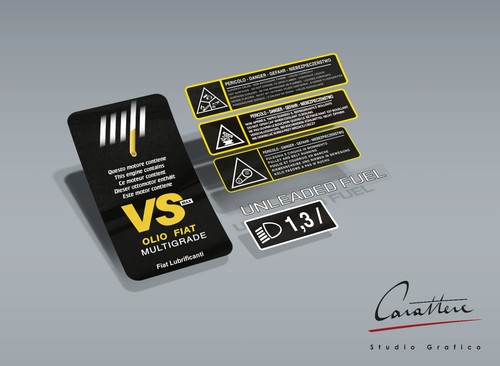 Kit adesivi fiat cinquecento - kit,