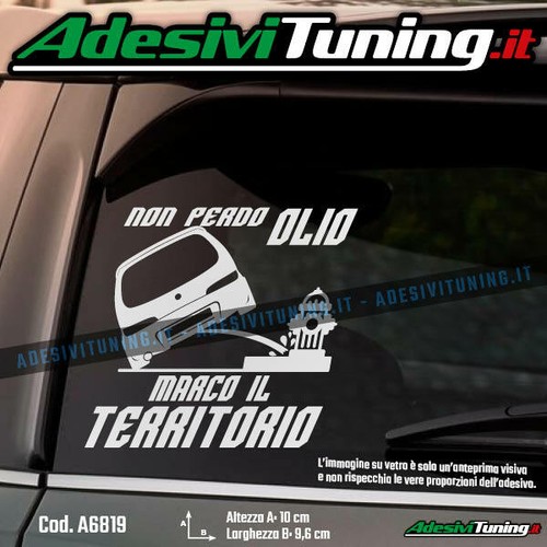 Adesivo fiat 600 non - 600, perdo