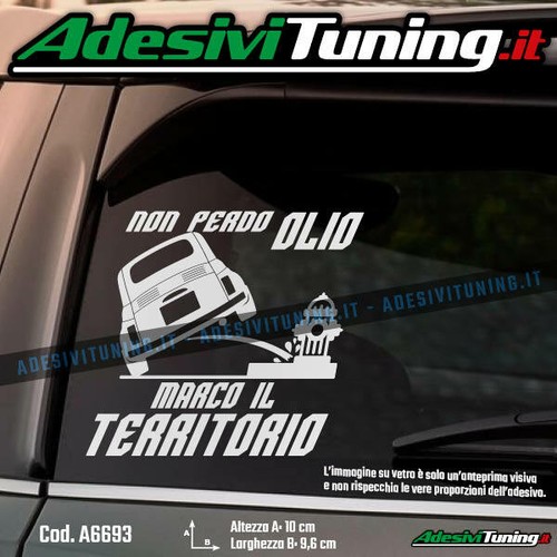 Adesivo fiat 500 - old, perdo