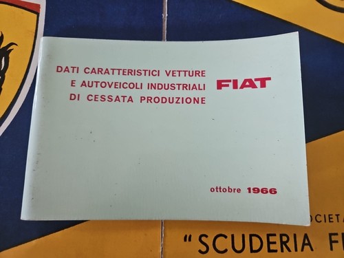 Fiat 1966 opuscolo - 1966, dati