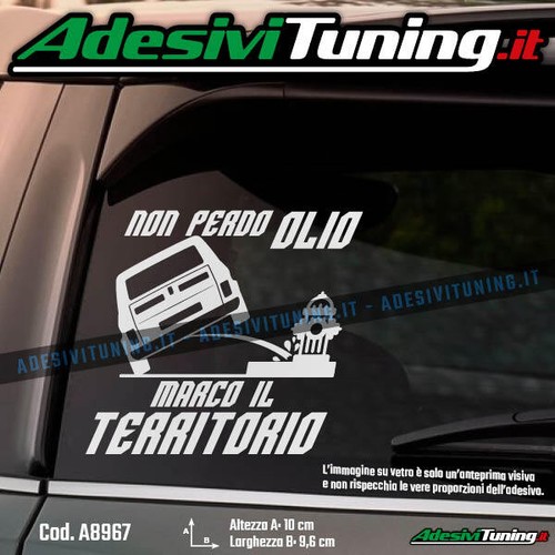 Adesivo fiat 126 non perdo - 126,