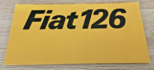 Brochure vente fiat 126 - vente,